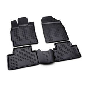 Mazda CX-7 Floor Mats - Omac - Rubber TPE - Black - '10-'12